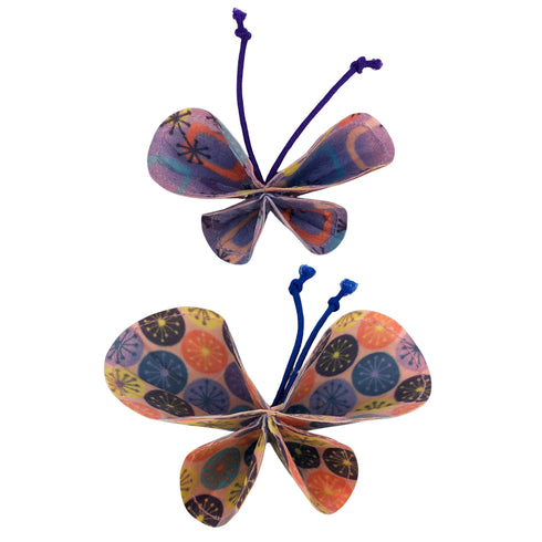 KONG Cat Bat-A-Bout Vibez Butterfly Cat Toys 2 Pack - Poudre Pet and Feed Supply